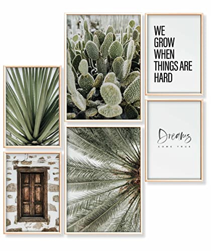 Heimlich® Premium Poster Set OHNE Bilderrahmen | 2 x DIN A3 & 4 x DIN A4 - ca. 30x42 & 21x30 | Stilvolle Poster Collagen mit passenden Bilder als Wanddeko » Dreams Come True «