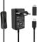 GeeekPi Fuente de alimentación por Raspberry Pi 4 18W USB C,Raspberry Pi 4 5V 3.6A Power Supply with On/Off Switch for Raspberry Pi 4 Model B 8GB/4GB/2GB/1GB,con un Adaptador Micro USB para Pi 3B+/3B