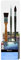 ESCODA Set 3 Pinceaux Aquarelle - N.12,14,14 Lavis Pointe Ronde Spalter Fibres Synthétiques Pablo Rubén Series Ultimo Perla Brosses Professionnelles Faits à la Main à Barcelone