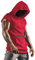 Herren Tank Top Tanktop Tankshirt Ärmellos Bodybuilding Shirt Unterhemd T-Shirt Tshirt Tee Muskelshirt Achselshirt Trägershirt Ärmellose Training Sport Fitness Rot L