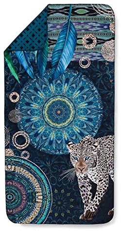 HIP Microfaser Strandhandtücher 2 Größen 50 x 100 cm IMENA dunkelblau