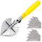 Coupe Multi-Angles Cisaille à onglet, outil de coupe quart de rond [45 ° -135 °], Avec 10 lames de rechange, pour couper les tuyaux en PVC PPR PE, branche, fil