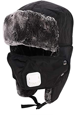Fliegermütze Schneedicht Russlandmütze Winddicht Trappermütze Herren Damen Bombermütze Kinder Pilotenmütze Warm Wintermütze mit Ohrenklappen Outdoor Sport Kunstfellmütze für Skifahren Radfahren