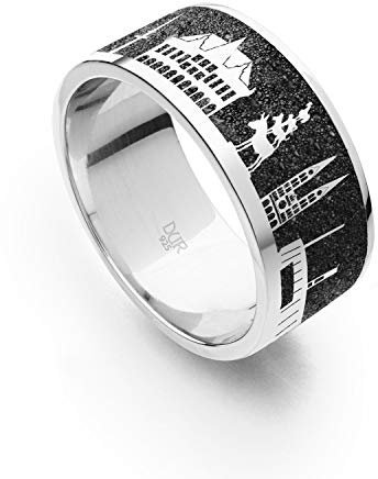 DUR Unisex NachtringBremen aus 925er Silber Größe 54 (17.2) R4844.54, 54 (17.2)