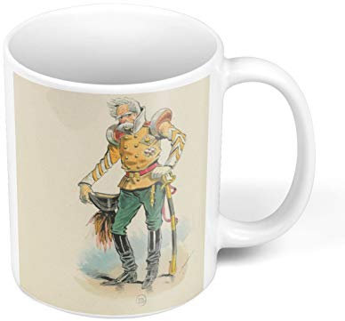 Tasse General Armee Illustration La vie Pariser Magazine Alcian
