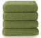 Top Towel - Plus - Serviettes de Bain - 4 Serviettes de Visage ou Bidet - 30 x 50 cm - 100% Coton - Feuille