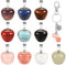 BEEFLYING 10 Stück Edelstein Anhänger Charms Imitation Apfelform Charms Heilstein Anhänger für Schmuckherstellung Bastelbedarf