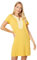 Tommy Hilfiger Short Sleeve Puff Print Dress, Deep Maize, Large