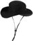 Comhats Herren Sonnenhut UV-Schutz Outdoor Fischerhut Bucket Safari Faltbarer Wanderhut Unisex Sommer Buschhut Hiking Breiter Boonie Gartenhut Wasserdicht Schwarz L/XL