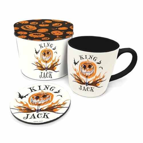 Pyramid International Pesadilla antes de Navidad – King Jack – Caja metálica, taza y Sous verre