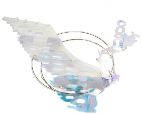 UKCOCO 1 Stück Kronleuchter Schillernde Party Hängedekoration Weihnachtsparty Zubehör Schillernde Partydekorationen Holografische Wabe Schillernde Wabenornamente Streamer Neon
