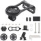 Out Front Bike Computer Combo Mount Compatible with Garmin Edge Gopro 200 500 510 520 800 810 820 1000 1030 Touring and Sports Action Camera Extended Adjustable Multifunction Black