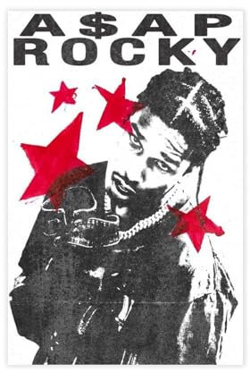 ASAP Rocky-Poster (9) Leinwand-Poster, Schlafzimmer-Dekor, Sportlandschaft, Büro, Raumdekoration, Geschenk, ungerahmt, 30 x 45 cm