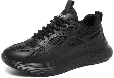 Moudn Hombre Zapatos de Cocina Slip-On Zapatos Trabajo Hombre Antideslizantes Zapatillas Chef Hostelería sin Puntera Negro 41 EU