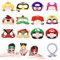 Maschere per feste per bambini, 12 pezzi Ma-ri Mask Bro Cosplay Cartoon Maschera per giochi di ruolo, per adulti, mascherate, pensierini di compleanno per bambini, regali di festa