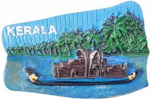 Kerala India Refrigerator Magnet Tourist Souvenir Fridge 3D Decoration Craft Collection