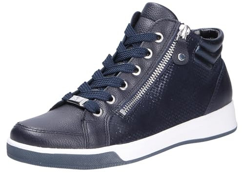 ara Damen ROM Sneaker, BLAU.BLAU/BLAU,Night, 38.5 EU