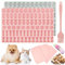 Onlyesh 2 Stück Backmatte Hundekekse, Silikon Hundekekse Backform mit Teigschaber und Backpinsel, BPA-frei Backmatten für Hundeleckerlies, für DIY Hundeleckerlies, Schokolade, Kekse