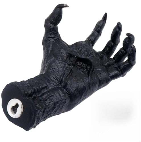Tkxjry Hexenhand Wand Hängende Statuen, Harz Hand Statue Requisiten, Halloween Harz Gruselige Hand Statue, Wandbehang Hand Skulptur, Wand Hexenhand, Für Home Office Bar Halloween Party