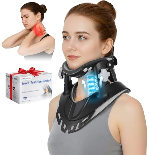 Hybodies Cervical Nacken-Traktionsgerät, Nackenstrecker bei Nackenschmerzen und Nackenbuckel
