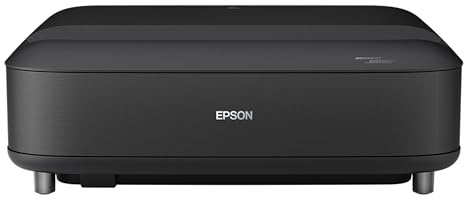 Epson Lifestudio Grand Ultra Short Throw Laser Projector 4K PRO-UHD, Sound by Bose Technology and Downloadable App, Built-In Google TV for Easy Streaming, Plus 3-Chip 3LCD Technology - Black