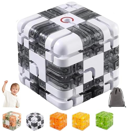 Large Labyrinth 3D Puzzle Maze Cube, Komplexes Mini Rubiks Cube, 2-in-1 Large Labyrinth Puzzle Maze Cubes -Engaging Brain Teaser Toy, Zauberwürfel, Lernspielzeug Geschenk Für Kinder Erwachsene (1pc-B)