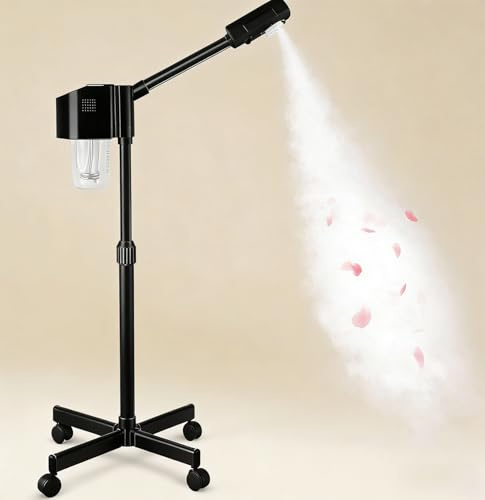 Vaporizador Vaporizador Visage Vapeur pour Esthéticienne, Ozone Hot Mist, Home SLAON SPA, Noir