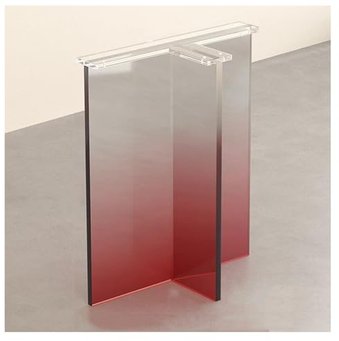 Pieds de table en acrylique dégradés en forme de T - Base de bureau de rechange - Décoration de meubles pour bureau en bois et tables de salle à manger - Pieds élégants et de soutien.