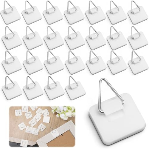 40 pcs Adesivo Appendi Quadro, Appendi Piatti da Parete Adesivi, Appendi Quadrid, Ganci Adesivi per Quadri Muro, Appendi Quadri Adesivi, Appendere Quadri Senza Chiodi, Piazza Gancetti per Quadri.