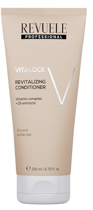 Revuele Professioneller Revitalisierender Conditioner Vitalock – Feuchtigkeitsspendende Pflege für trockenes und müdes Haar, verbessert Geschmeidigkeit und Glanz, 200 ml