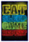 Close Up Gaming Poster Eat Sleep Game Repeat (94x63,5 cm) gerahmt in: Rahmen blau