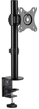 RICOO Monitor Halterung 1 Monitor TS3411 für 17–32 Zoll Monitorhalterung VESA 75x75 & 100x100 Tischhalterung schwenkbarer Monitorarm Bildschirm Ständer höhenverstellbar Bildschirmhalterung