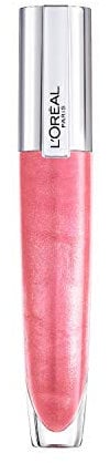L'Oréal Paris - Gloss à Lèvres Effet Repulpant & Hydratant - Enrichi en Acide Hyaluronique - Plump à Lèvres Brilliant Signature - Teinte : 406 I Amplify