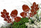 LB H&F 2er Set Herbstdeko Gartendeko Weihnachtsdeko Deko Dekoration Herbst Winter Weihnachten Metall Rost Gartenstecker (Herbststecker Eichel 2er Set)