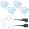 XPOOP 12Pezzi Cuffia per Meches, Cuffia Meches, Cuffia Per Capelli Strumento Per Lo Styling Dei Capelli con Uncinetto e Spazzola Coloring Hair Hook Frosting Cap Cappello Tintura Cappuccio per Capelli