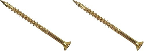 ForgeFast Elite Fast-Start Woodscrews | 4.5 x 80mm | Zinc Yellow | Box 100 (Pack of 2)