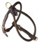 BARRY & LUCY® Hundegeschirr aus Leder - weiches Finish, verstellbares Hundegeschirr, Geschirr für große und kleine Hunde, viele Größen und Farben, klassisch und elegant, 10mm- 51/61cm Braun