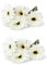Cabilock 10 STK Simulation Gerbera Schleierkraut Wild Dekorativ Kunstblumen-Gerbera-gänseblümchen Künstlicher Gerbera-gänseblümchenstrauß Kleine Blumen Künstliche Hängende Blumen Salon Weiß