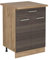 Vicco Küchenunterschrank R-Line, Edelgrau, 60 cm mit Schublade, AP Eiche