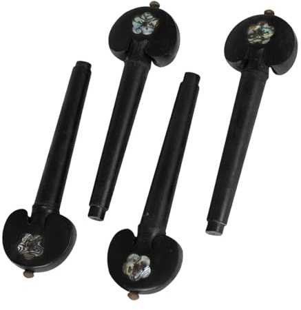 wueiooskj Handgefertigte Cello Wirbel, Cello und Geigen Wirbel, Instrumentenzubehör, einfache Montage und verbessertes Spielerlebnis, Saitenhalter für Musikinstrumente