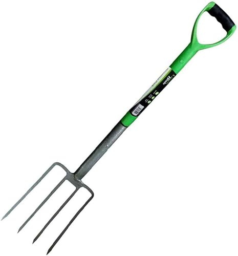 Garden Mile 2 Piece Garden Tools For Gardening Kit Digging Fork And Shovel Heavy Duty Gardening Set Carbon Steel Spade Digging Tool Gifts For Gardeners (Border Fork)
