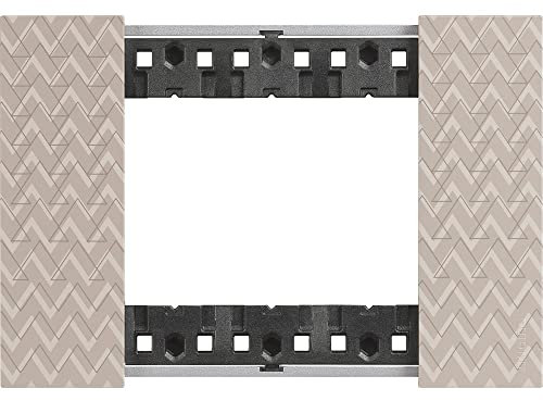 Bticino KA4803MM Living Now - Placca 3 Moduli, Optic, 126 x 50 x 10 cm