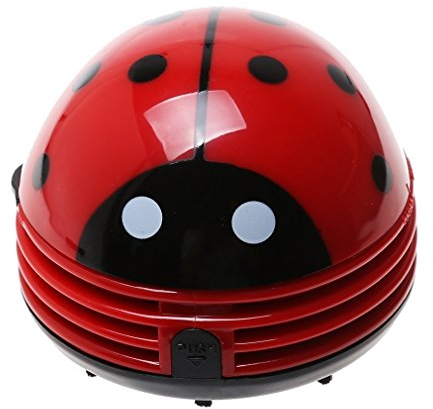 XLKJ Mini Aspirateur en Forme de Coccinelle - Mini-aspirateur de Table électrique Table Bureau Coussin Voiture