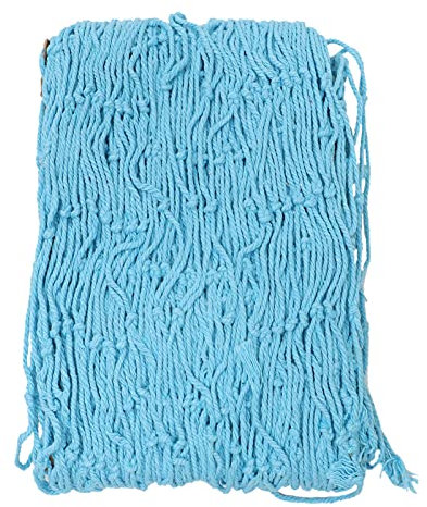 iplusmile Fishing Net Wall Decor Mediterranean Fishing Net Rustic Nautical Hanging Fish Net Rope Beach Themed Fishing Net Wall Hanging for Party Wall Wedding Decoration Sky- blue