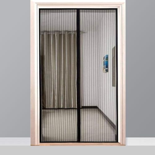 fliegengitter balkontür ohne Bohren 160x230cm Schwarz mit Magnet insektenschutz tesa fliegengitter tür vorhang fliegenvorhang Türvorhang fliegenschutz moskitonetz für tür Terrassentür Balkontür