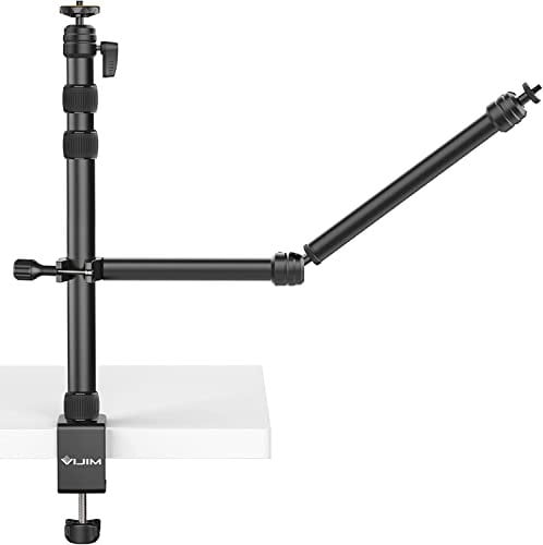 VIJIM LS11 Trépied de Table réglable à Double Bras avec Pince de Fixation