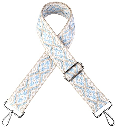 Vegena Schultergurt für Taschen Breit 5cm - Verstellbarer Taschengurt zum Wechseln - Schulterriemen für Taschen Mehrfarbiger Boho für Handtaschen Damen 75-135cm