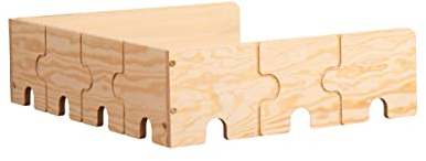 SMARTWOOD Puzzle BR Bett-Geländer Puzzle, 4 Größen, Natur, EKO (100 cm)