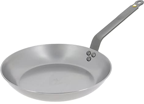 De Buyer MINERAL B Carbon Steel Omelette Pan - 11” Diameter, 8.3” Cooking Surface - PFAS, PFOA & PFOS Free - Made in France