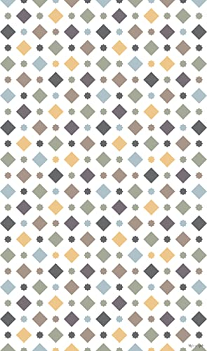 DobleUve Estudio Alfombra Vinílica Hidráulica 30 | Color Multicolor | 100x100 cm | Alfombra Cocina Lavable Antideslizante | Alfombra Vinilica | Suelo Vinílico | Alfombra Vinilo Salón
